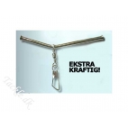 V-bomme/havbom Chrome/metal - Ekstra kraftig 20 cm - 2 stk.