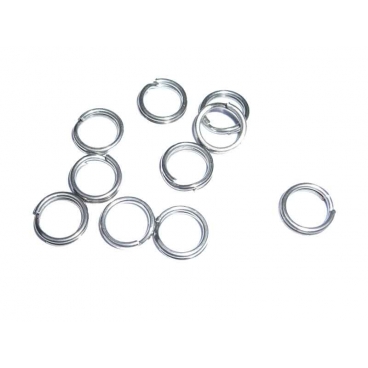 Springringe - rustfrie - Nordic Tackle 100 stk. 7,7 mm
